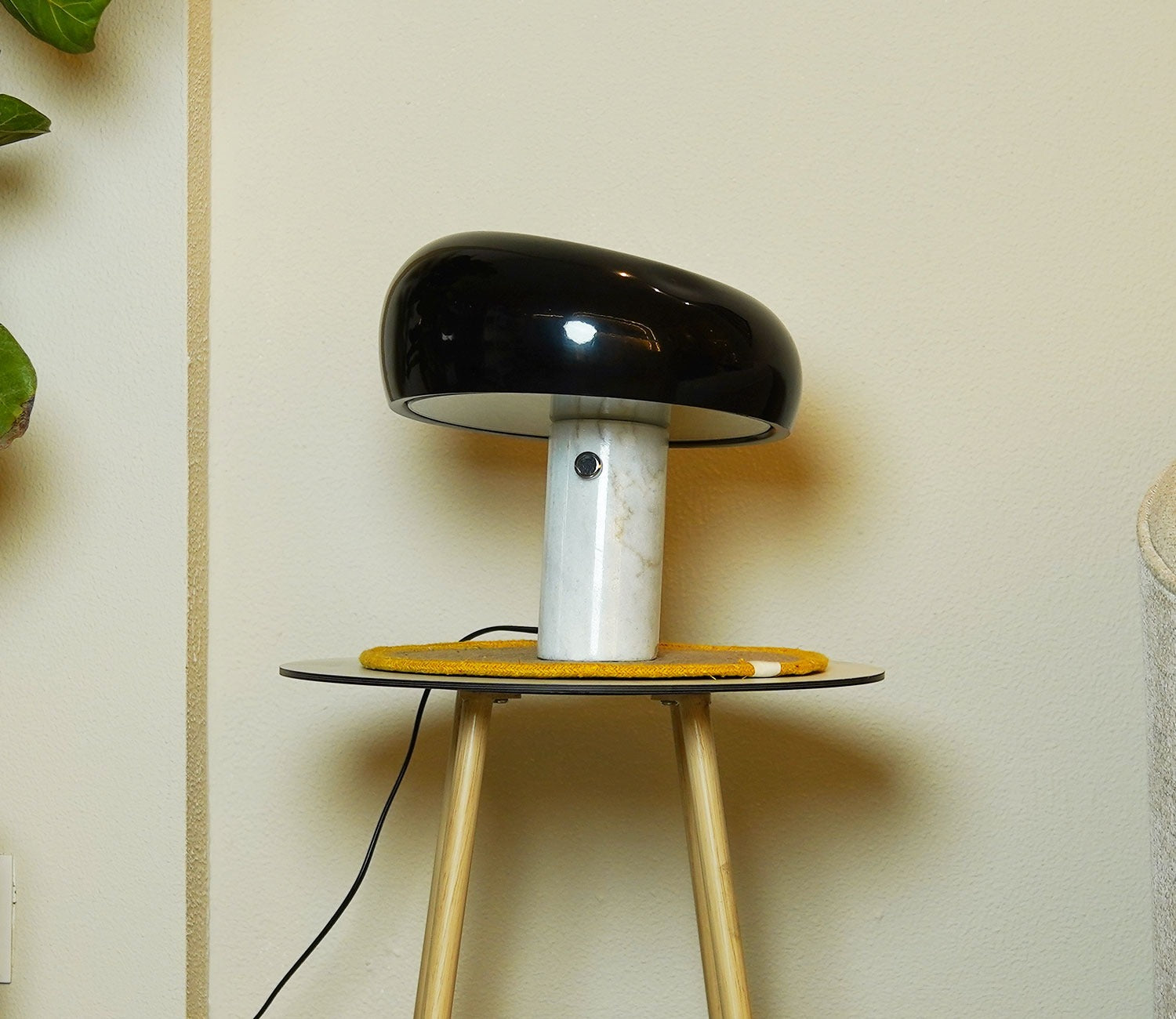 Opal Black Table Lamp
