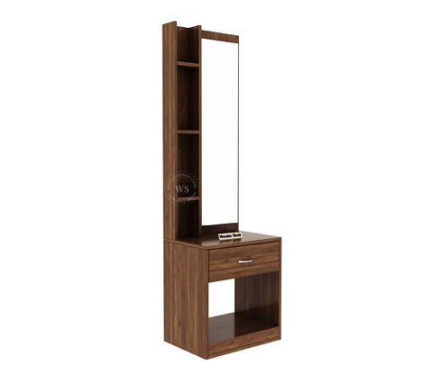 Orbit Dressing Table With Mirror (Columbian Walnut Finish)