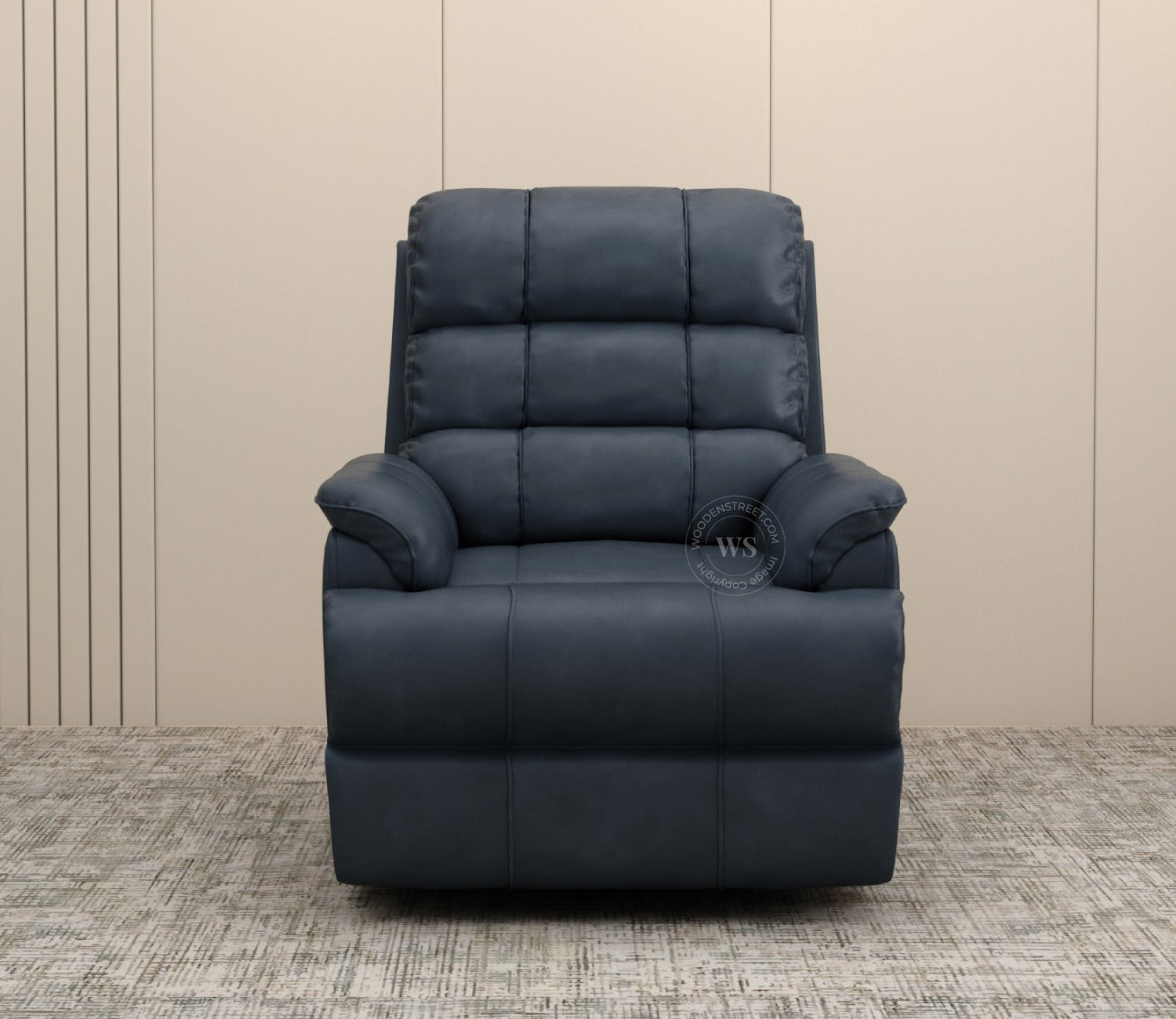 Valencia Motorized Recliner Sofa (Blue)