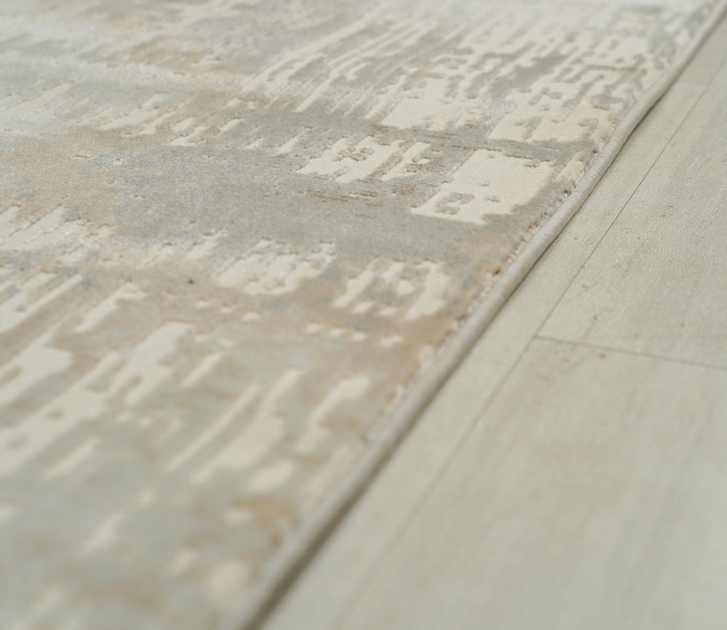 Terezza Beige Abstract Carpet  (11 x 7.8 Feet)