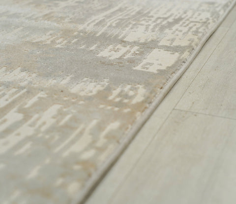 Terezza Beige Abstract Carpet  (11 x 7.8 Feet)