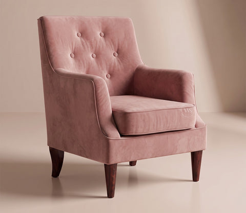 Adoree Lounge Chair (Salmon Pink)