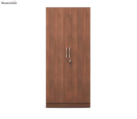 Kosmo Optima 2 Door Engineer Wood Wardrobe (Exotic Teak Finish)