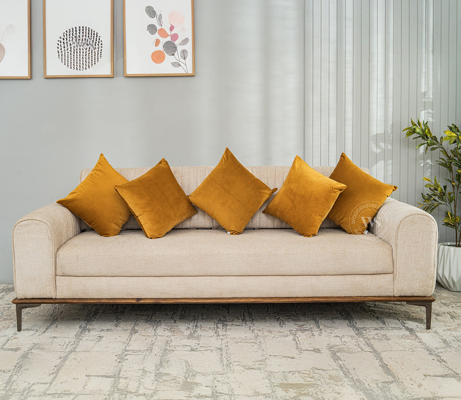 Cupid Velvet Cushion Covers - Pack of 5 (18 x 18 Inch, Chestnut Brown)