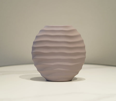 Delicate Abstract Ceramic Vase (Purple, L)