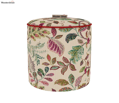 Robin Round Pouffe (Rosy Leaf)