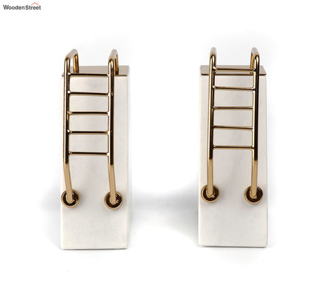 White Mania Marble Book End
