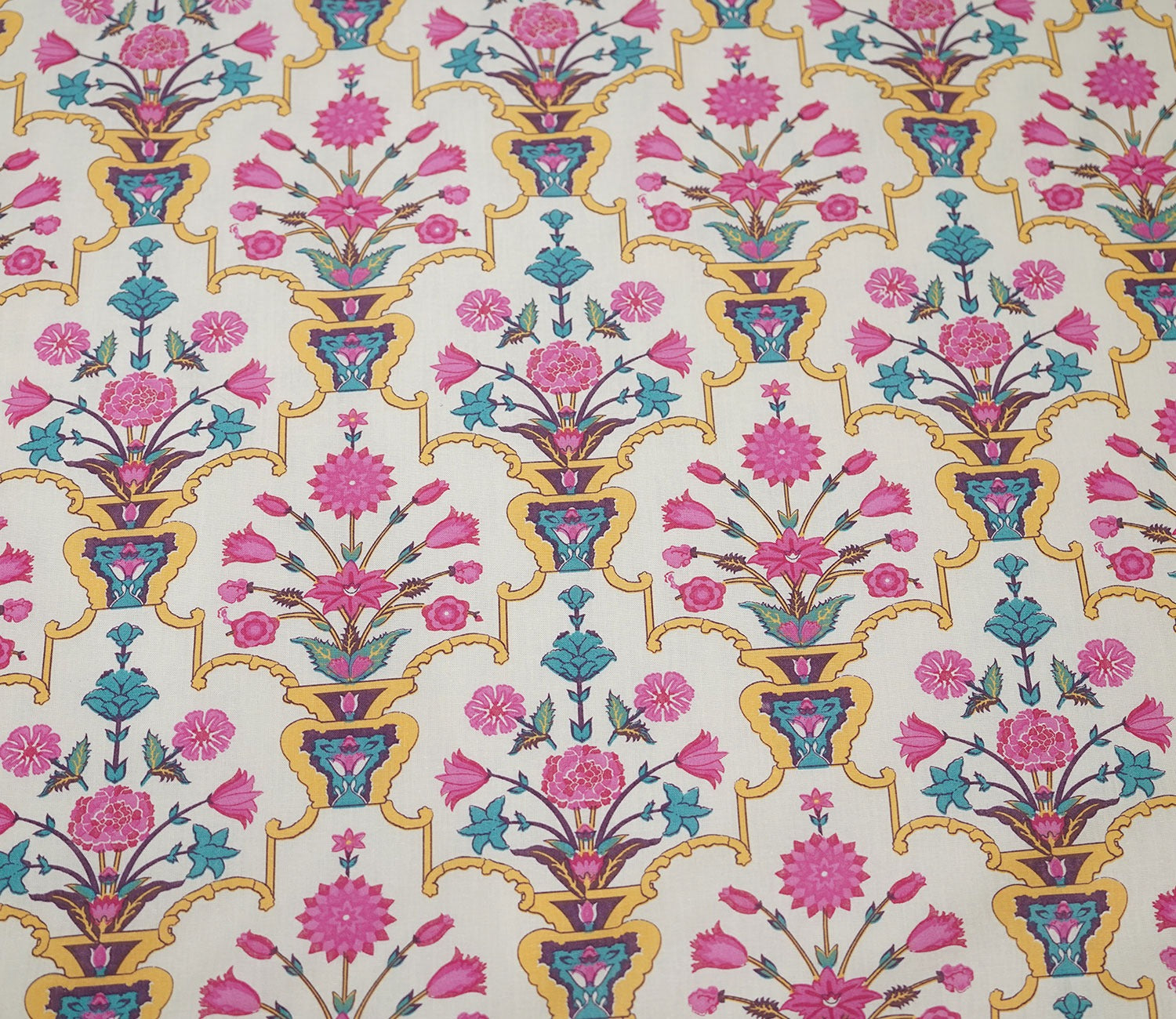 Jaipur Celebration Queen Size Bedsheet (Pink)