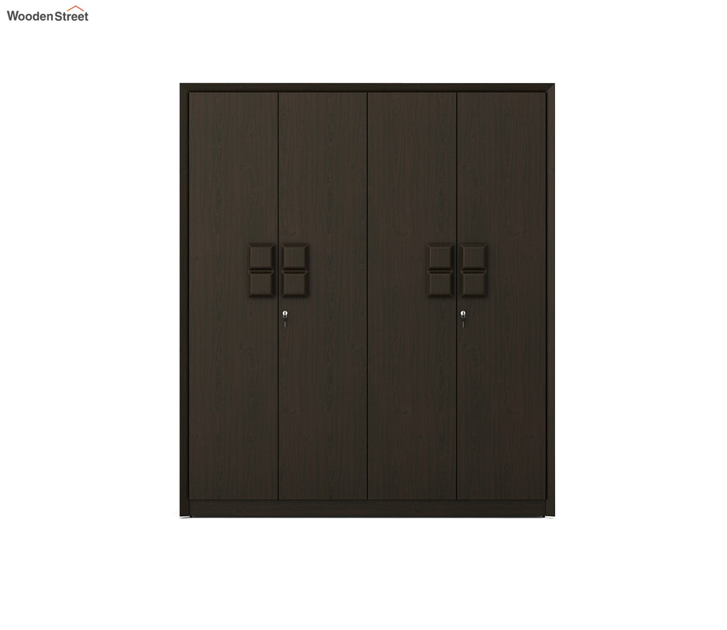 Kosmo Choco 4 Door Wardrobe (Flowery Wenge Finish)