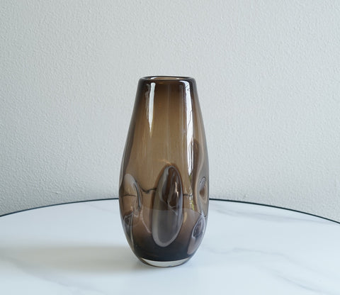 Flora Brown Glass Vase