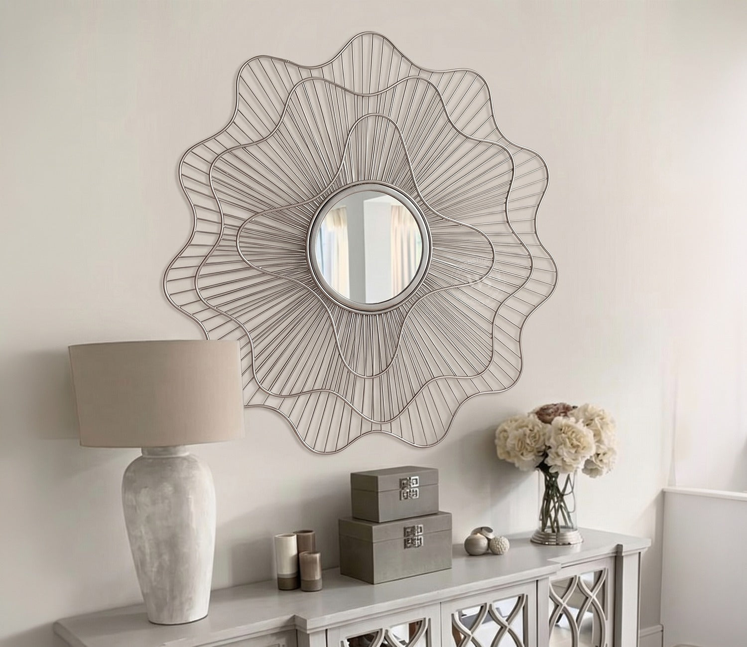 Nebula Metal Mirror with Frame
