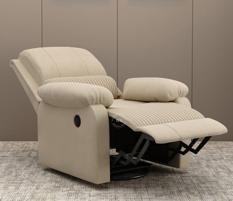 Arvana Motorized Recliner Sofa (Beige)