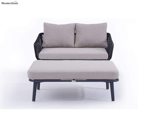Stylish Black Rope Outdoor Furniture Set