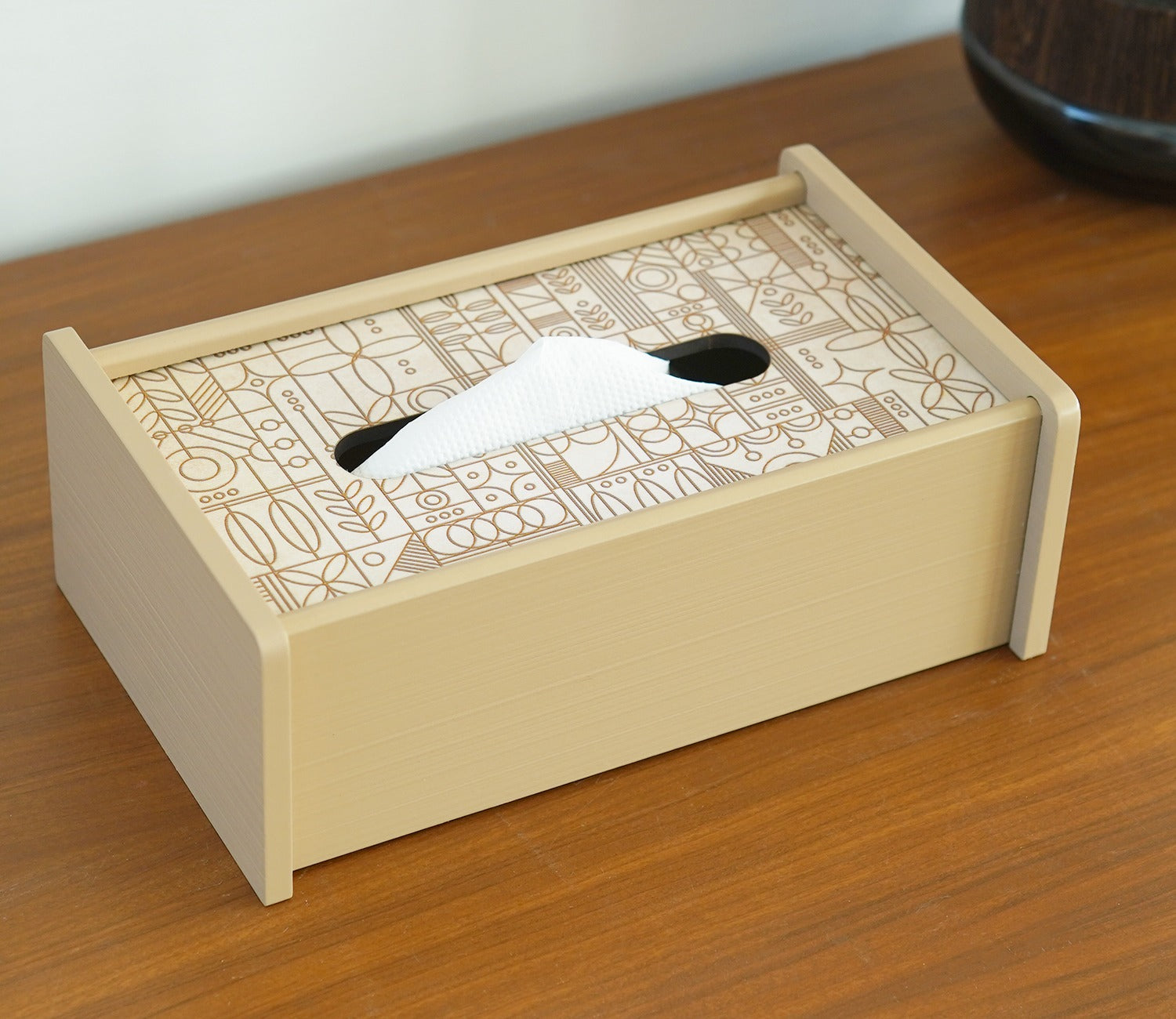 Laurel Wooden Tissue Paper Holder