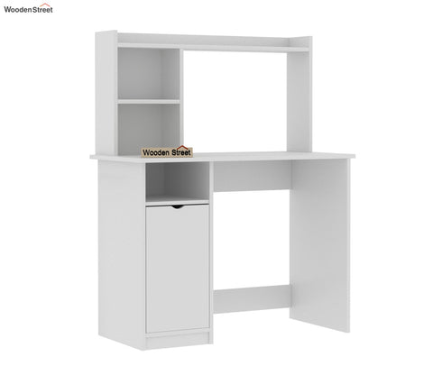 Bracia Engineered Wood Study Table (Frosty White Finish)