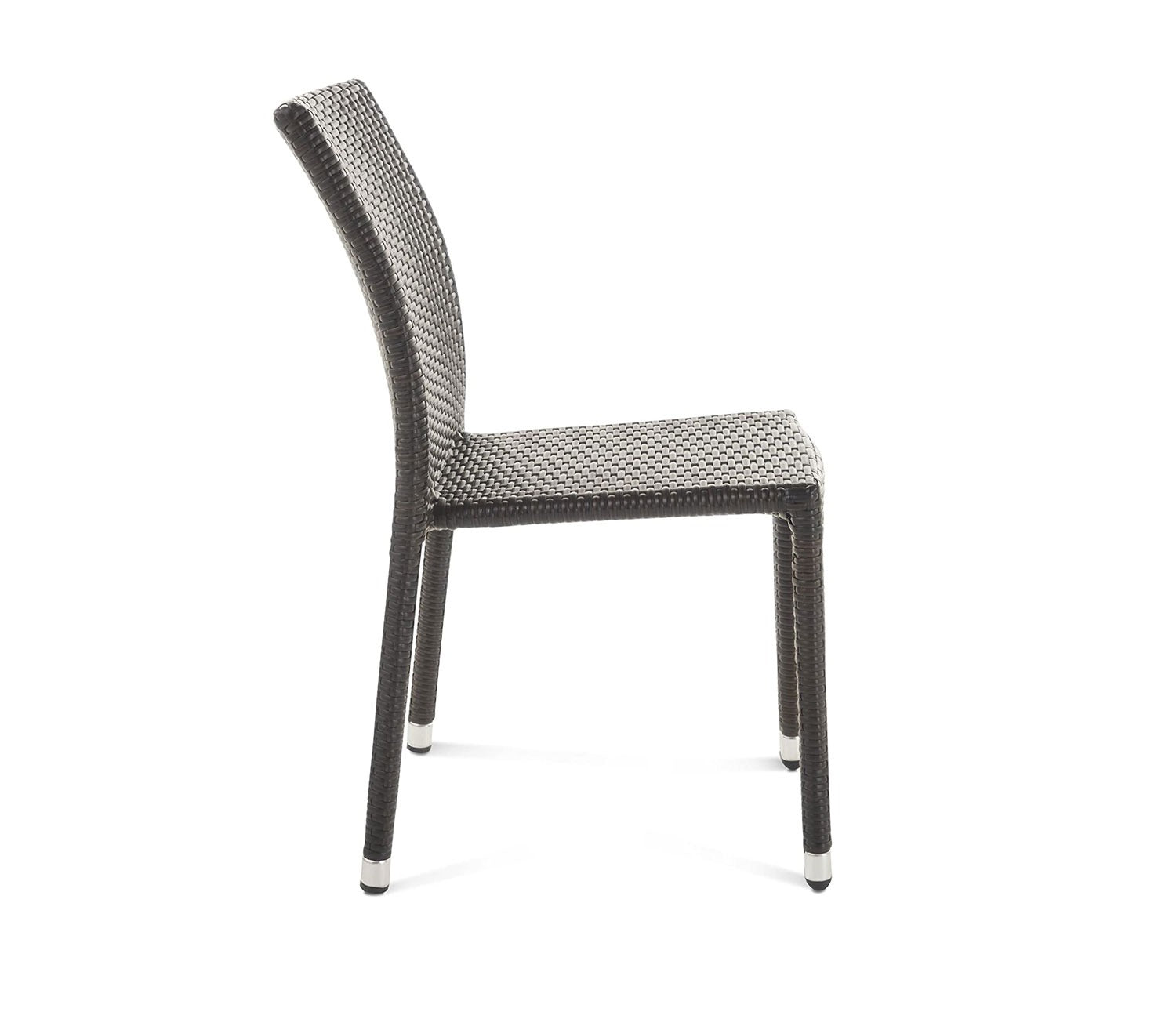 Dark Brown Rattan And Wicker Outdoor Chairs (Set Of 2)