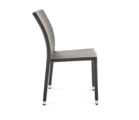 Dark Brown Rattan And Wicker Outdoor Chairs (Set Of 2)