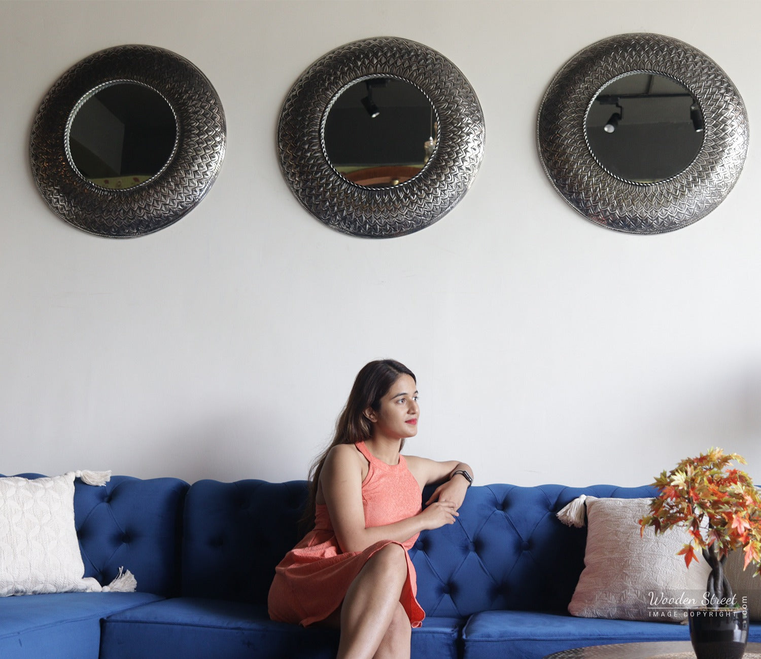Marie Metal Mirror with Frame