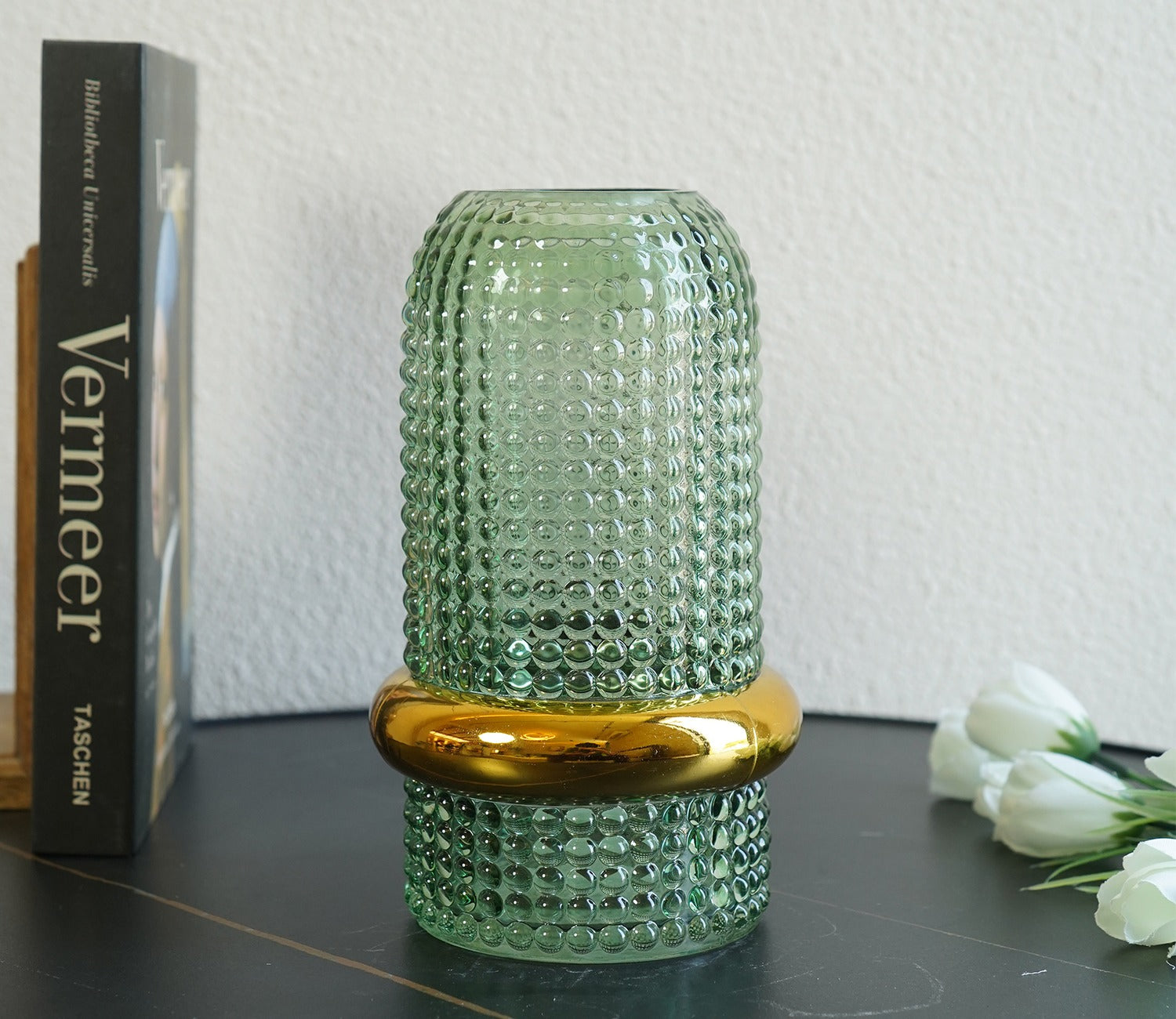Bloom Box Glass Vase (Green, L)