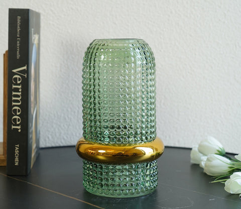 Bloom Box Glass Vase (Green, L)