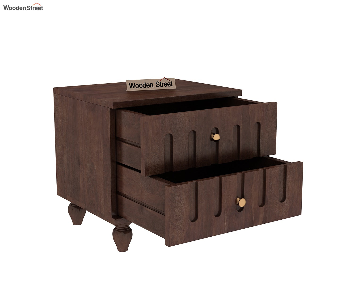 Tove Bedside Table (Walnut Finish)