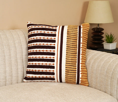 100% Matte Finished Multicolor Cushion Cover-18 x 18
