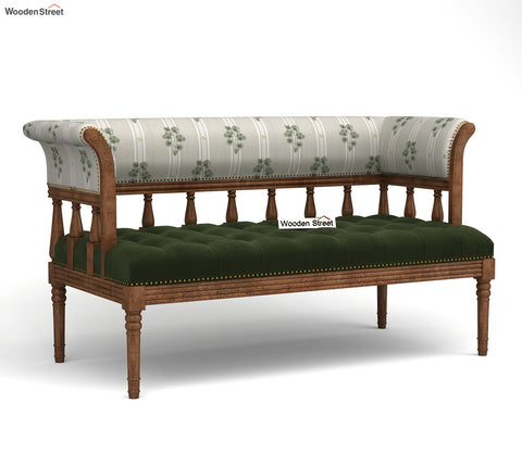 Reyes Bench With Back Rest (Cotton, Palm Leaf stripes)