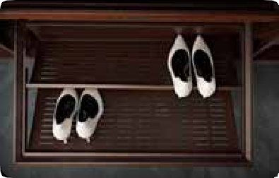 Trueliving_SOFT CLOSE MOCHA SHOES RACK 600 MM Dark
