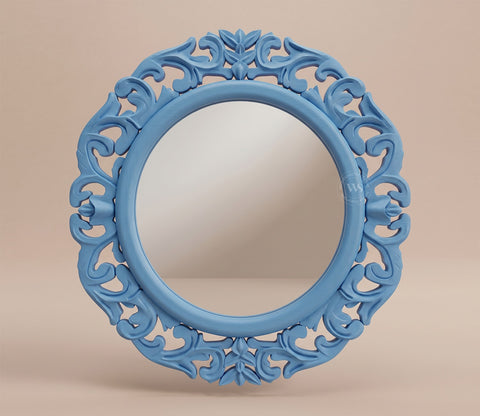 Echo Circular Carved Wall Mirror