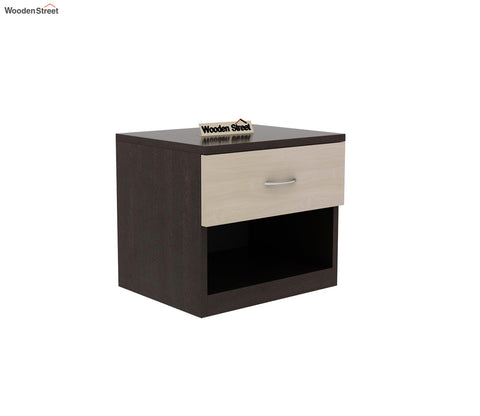 Drewno Bedside Table (Flowery Wenge Finish)