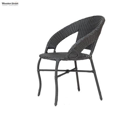 Milano Wicker Outdoor Garden Chair (Black)