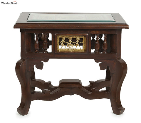 Dark Brown Yuge Square Shape End Table