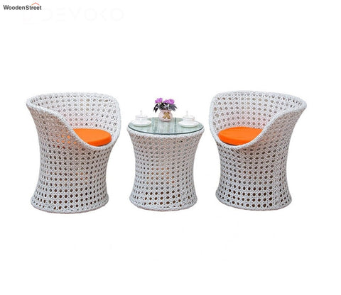 White 2 Seater Balcony Furniture Set