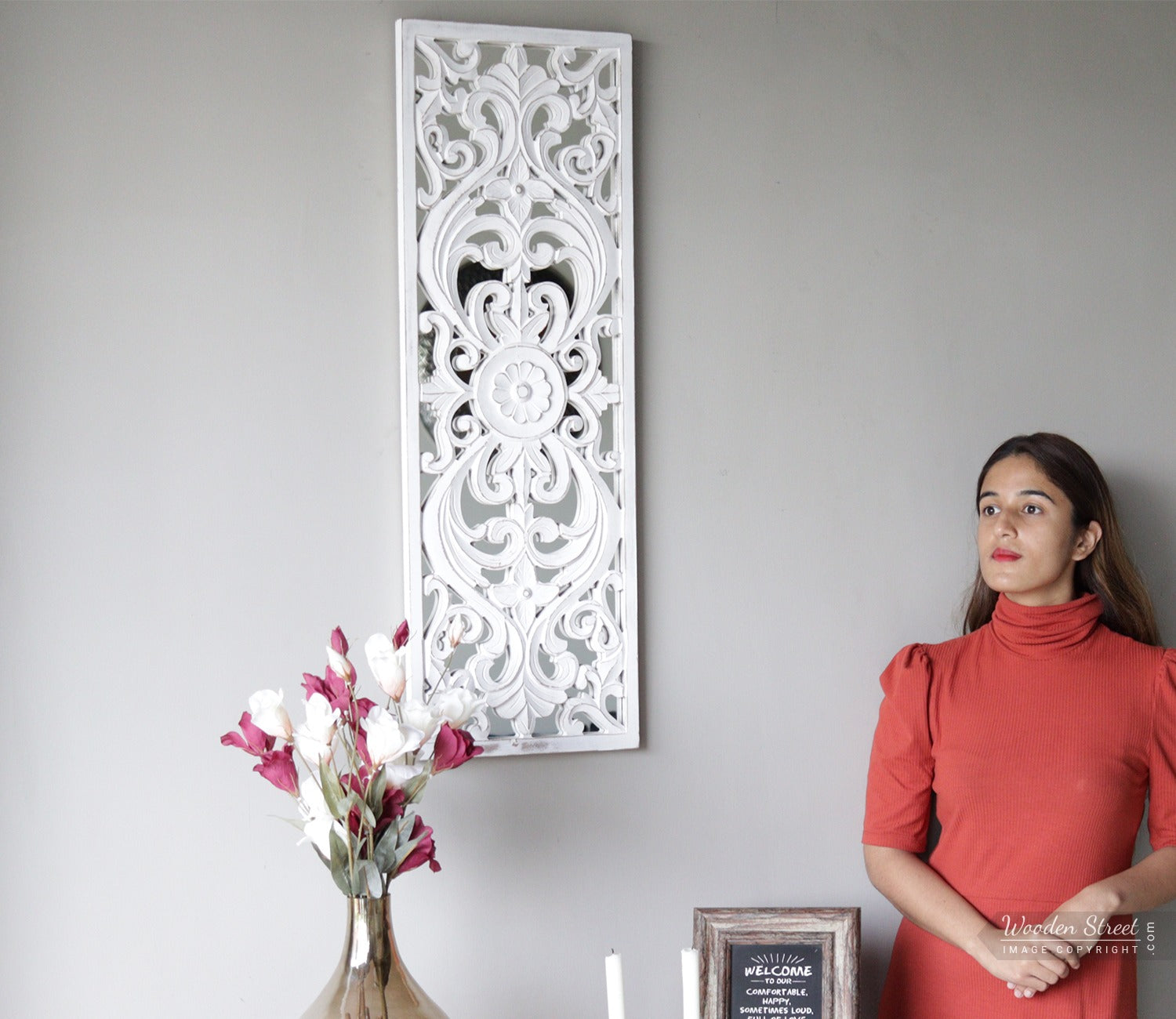 Juno Tall Mirrored Wall Panel