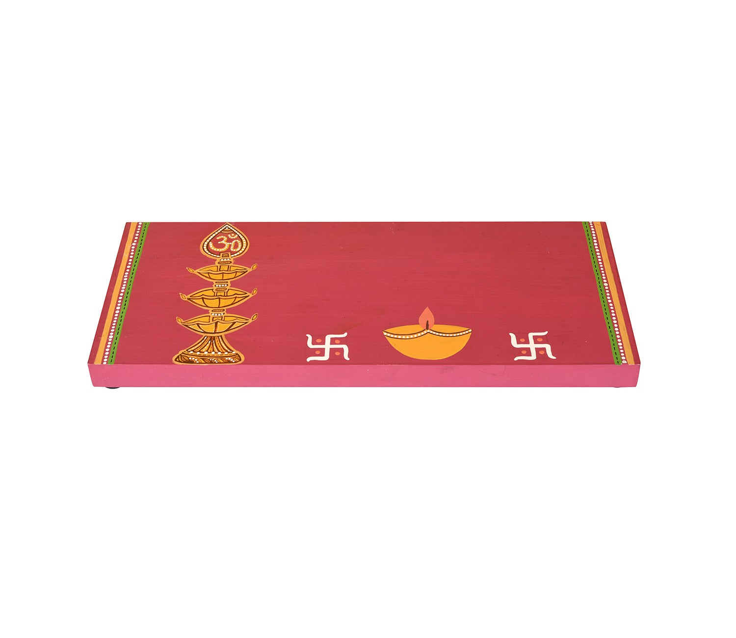Laxmi Ganesh Red Puja Chowki