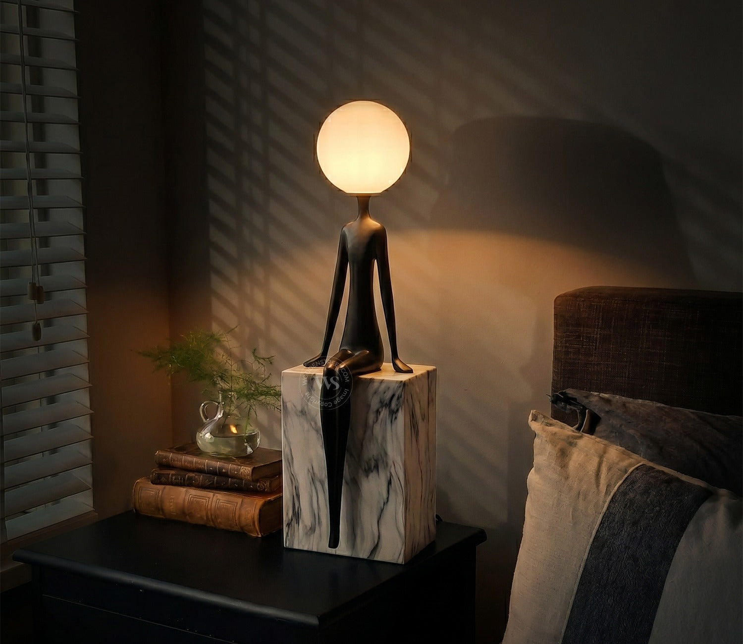 Athens Male Table Lamp