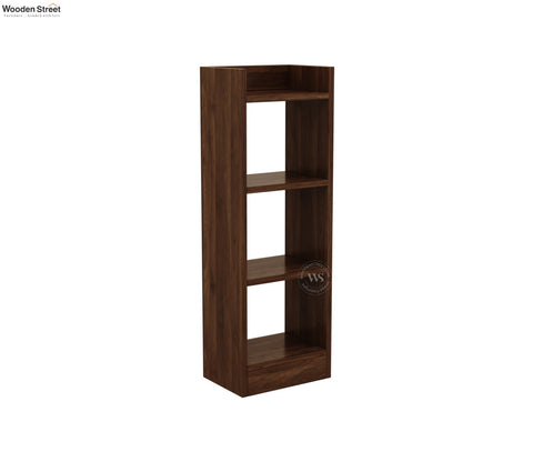Fleming Engineered Wood Book Shelf With Open Storage (Columbian Walnut Finish)
