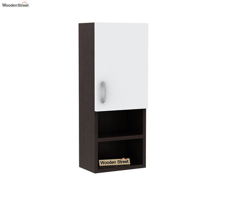 Stark Wall Cabinet (Flowery Wenge - Frosty White Finish)