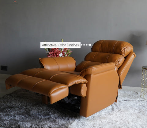 Valencia Motorized Recliner Sofa (Clay Brown)