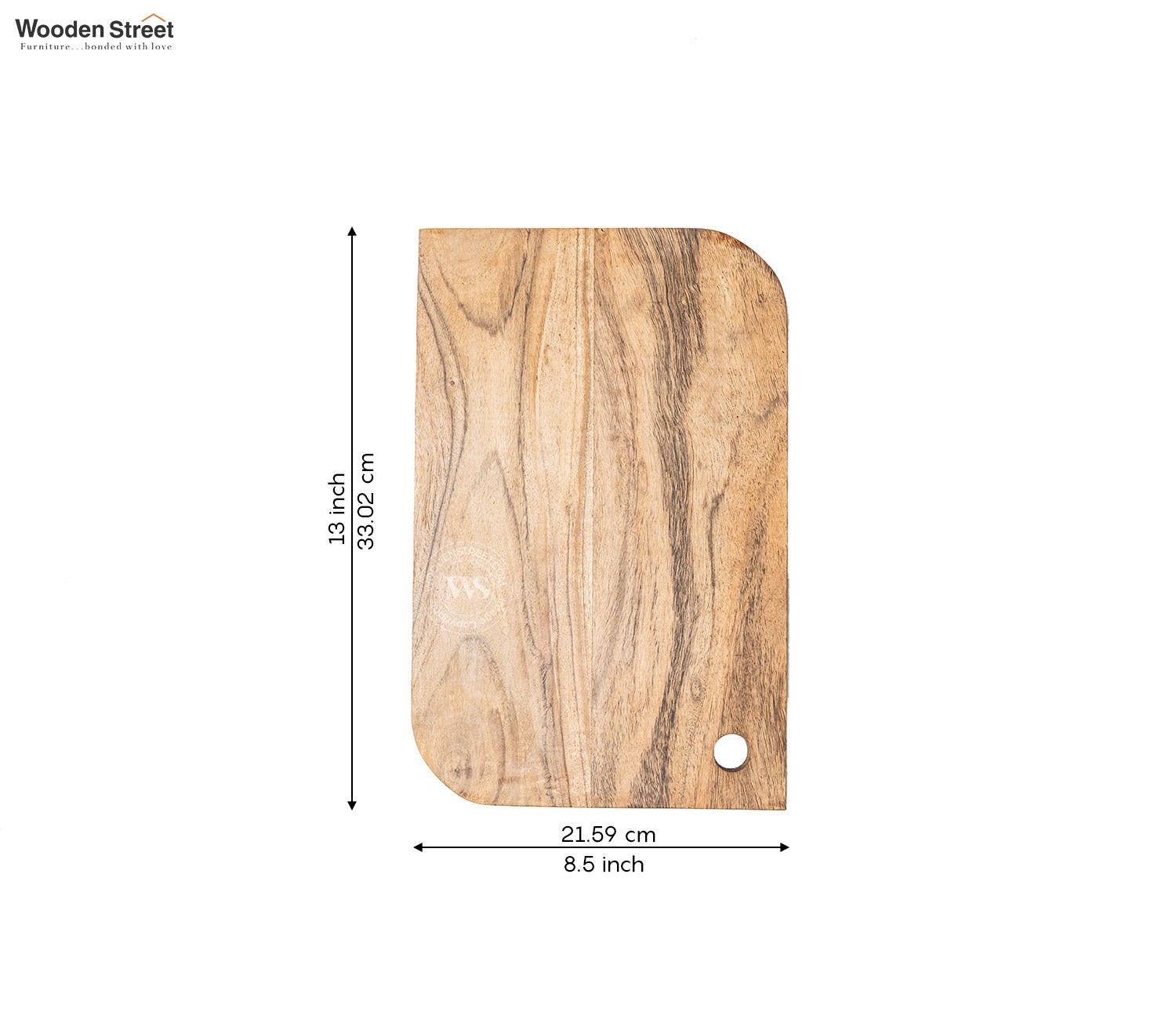 Alder Acacia Wood Handcrafted Non Slip Chopping Board For Kitchen