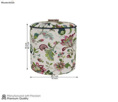 Robin Round Pouffe (Rose Vineyard)