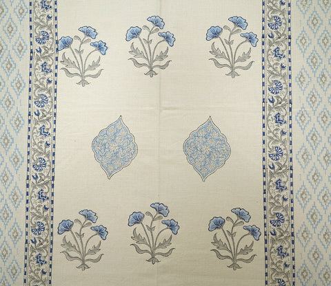 Bloom Jaal Butah 1 Piece Long Door Curtain (Beige, 9 Feet)