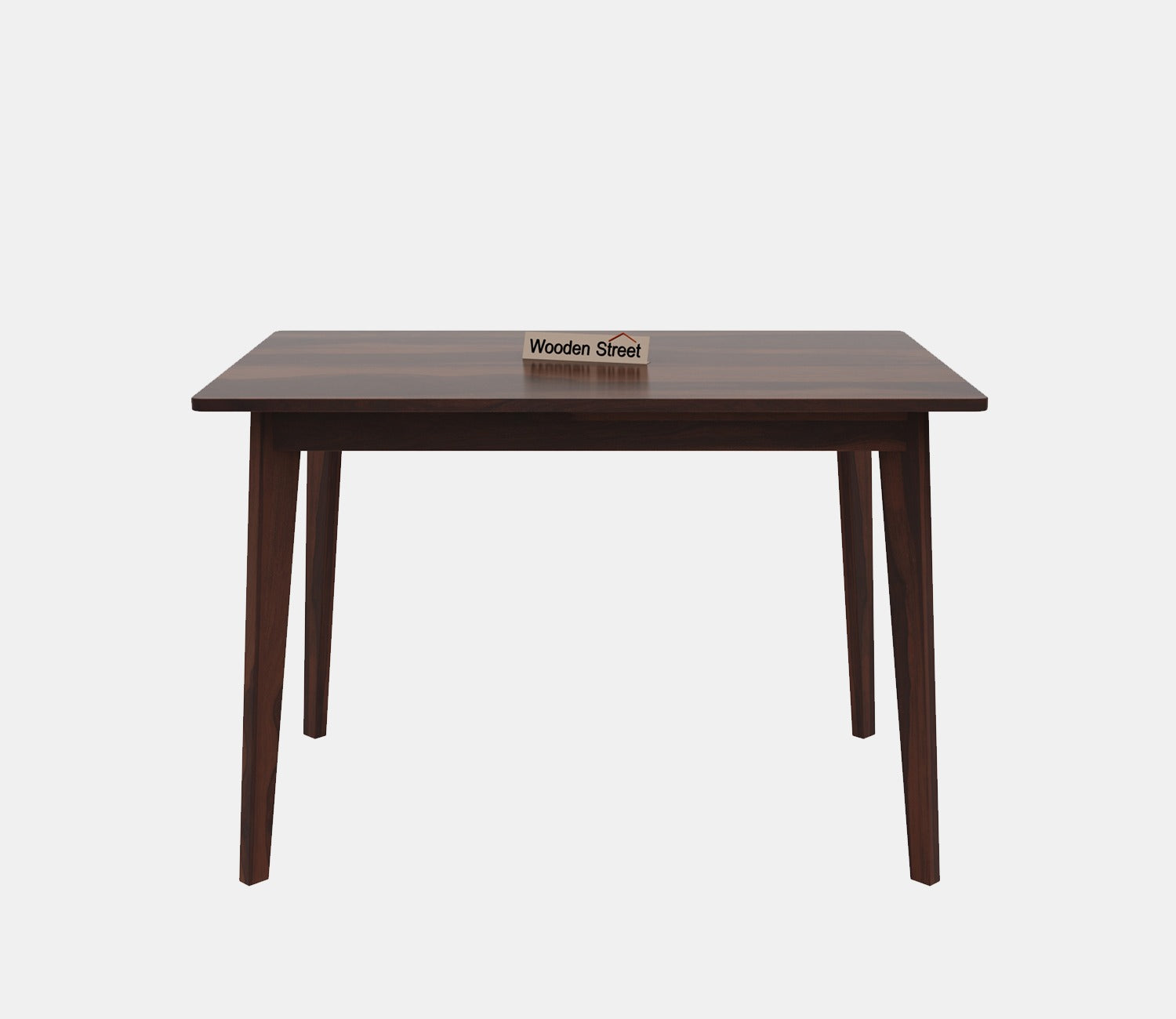 Calabria 4 Seater Sheesham Wood Dining Table (Walnut Finish)