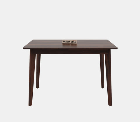 Calabria 4 Seater Sheesham Wood Dining Table (Walnut Finish)