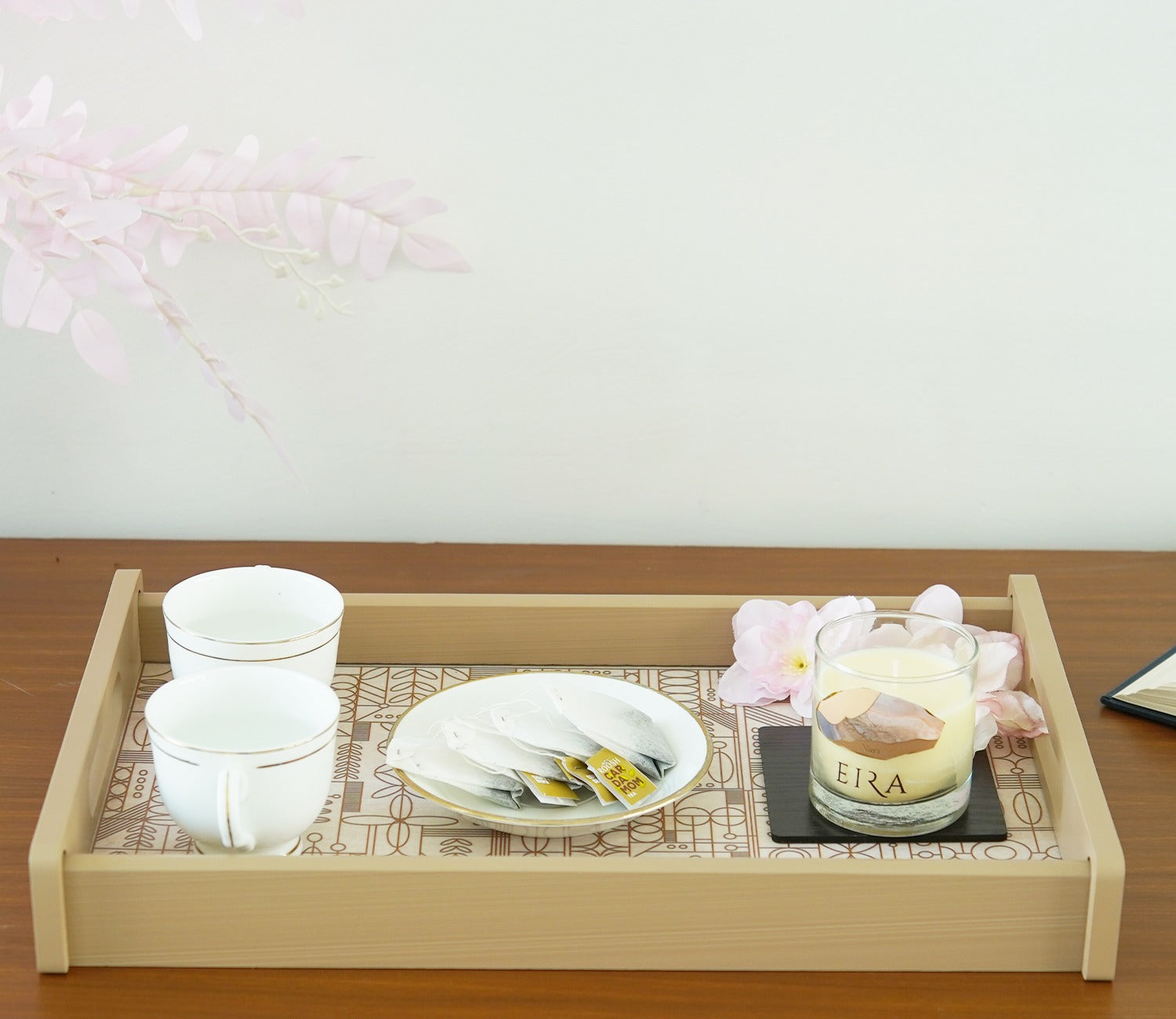 Laurel Rectangle Medium Serving Tray