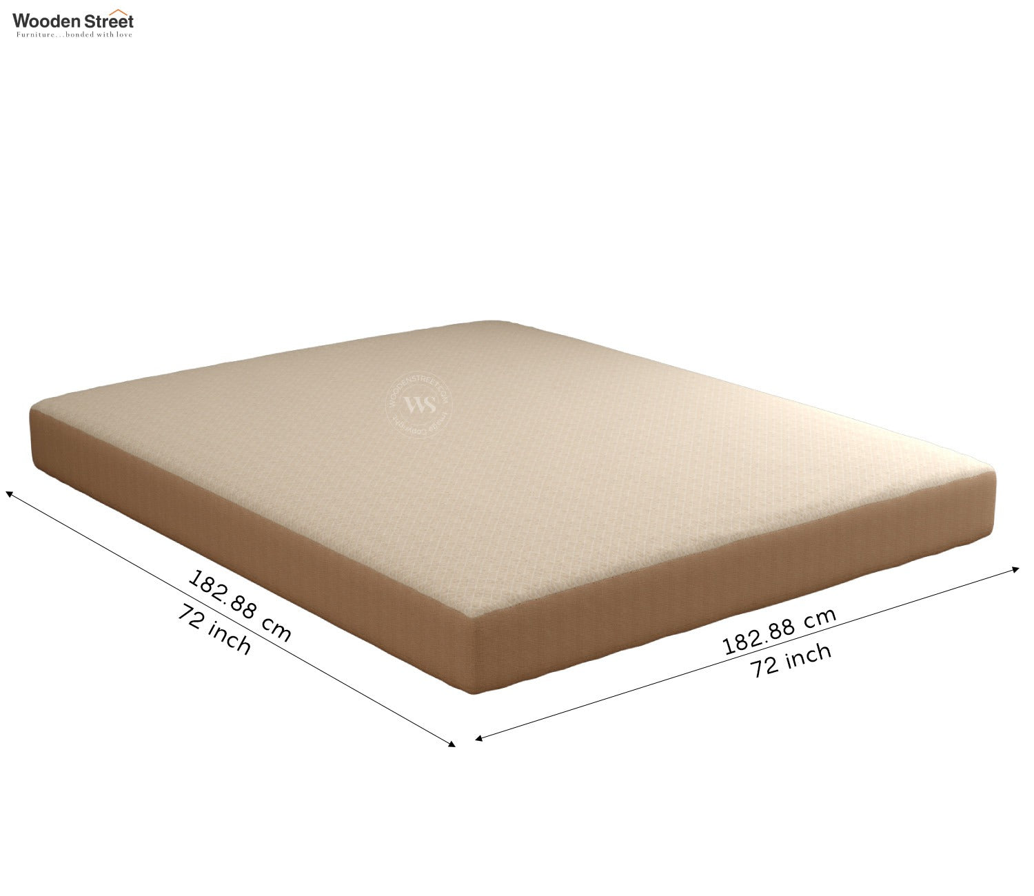 Matrix Ultra Soft Melange Cotton Breathable Hypoallergenic Waterproof Mattress Protector (King Size, Cream, 72 x 72 Inches)