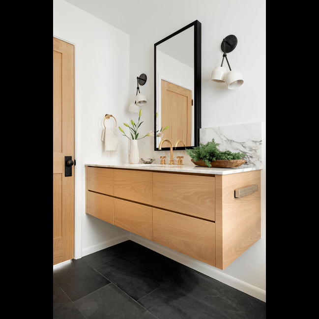 Trueliving Multicolor Vanity Wash Basin with Cabinet for Bathroom (Standard (Between 20-40 In Width, 30-40 In Height)