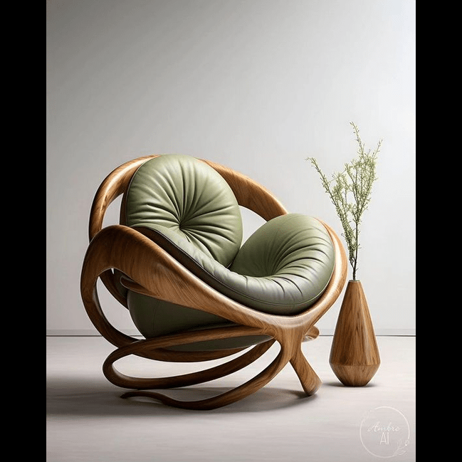 Trueliving Wood Chair Living Room H 34 x W 27 x D 31.5