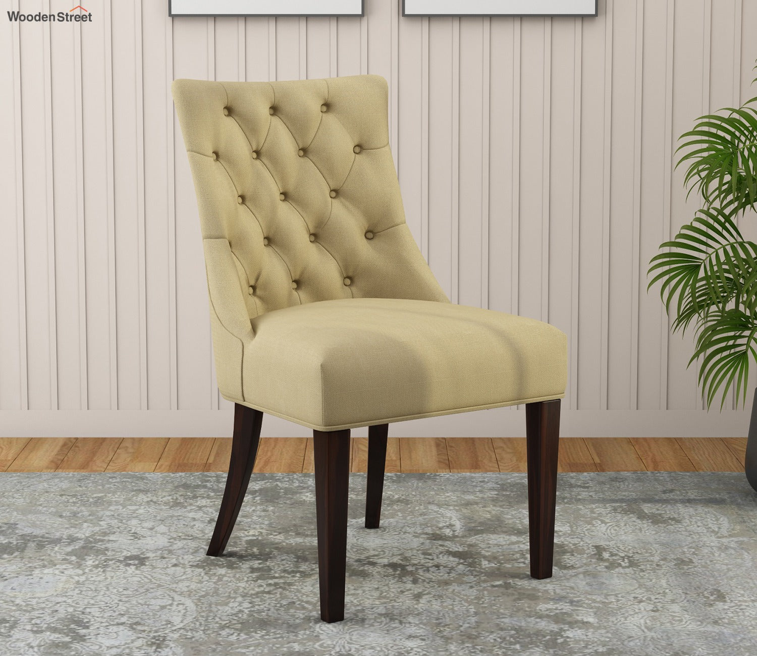 Crest Dining Chair (Walnut Finish)