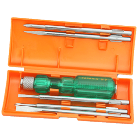 Trueliving_Screw Driver Sets with Neon Bulbs 6.0 x 0.8, 3.5 x 0.5, PHILIPS 0,Square Poker, PHILIPS 1